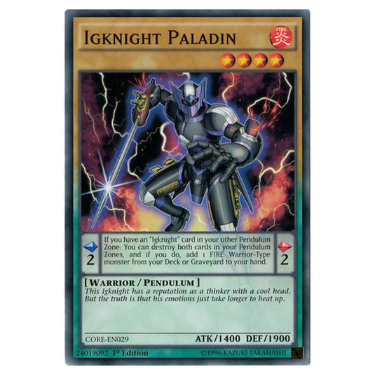 Yu-Gi-Oh! - Clash of Rebellions - Igknight Paladin (Common) CORE-EN029