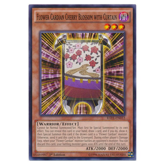 Yu-Gi-Oh! - Raging Tempest - Flower Cardian Cherry Blossom with Curtain (Common) RATE-EN012