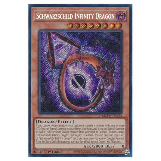 Yu-Gi-Oh! - Maze of the Master - Schwarzschild Infinity Dragon (Secret Rare) MZTM-EN013