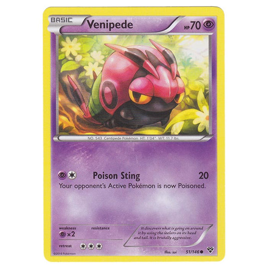 Pokemon - XY Base Set - Venipede - 51/146