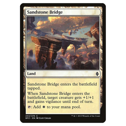 Magic The Gathering - Battle For Zendikar - Sandstone Bridge - 243/274 (Foil)