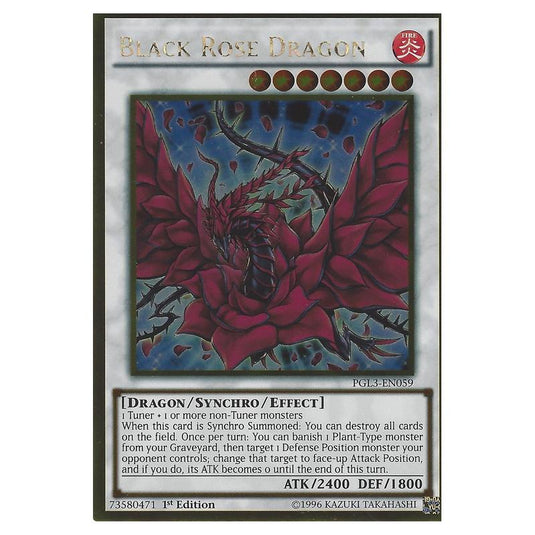 Yu-Gi-Oh! - Premium Gold - Infinite Gold - Black Rose Dragon (Gold Rare) PGL3-EN059