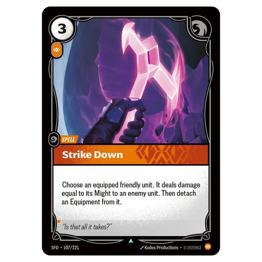 Riftbound: League of Legends TCG - Spiritforged - Strike Down - 107/221