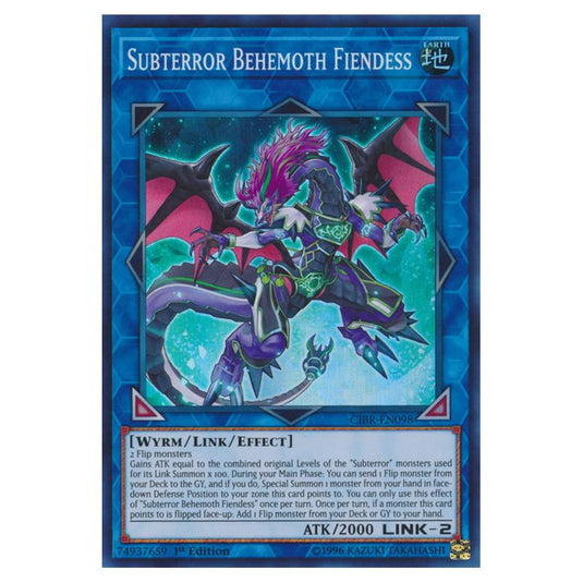 Yu-Gi-Oh! - Circuit Break - Subterror Behemoth Fiendess (Super Rare) CIBR-EN098