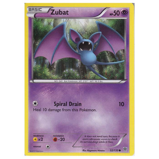 Pokemon - Black & White - Plasma Storm - Zubat - 52/135
