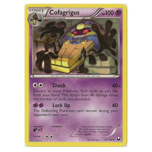 Pokemon - Black & White - Dark Explorers - Cofagrigus - 52/108