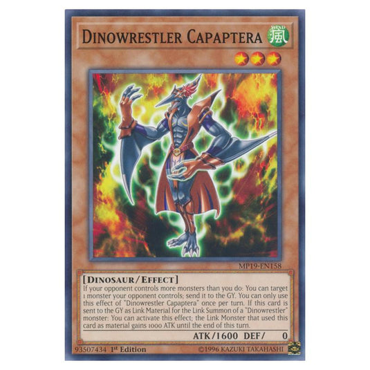Yu-Gi-Oh! - 2019 Gold Sarcophagus Tin Mega Pack - Dinowrestler Capaptera (Common) MP19-EN158