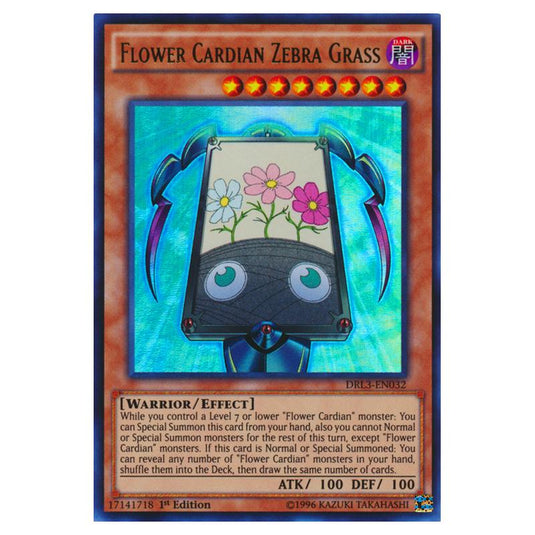 Yu-Gi-Oh! - Dragons of Legend - Unleashed - Flower Cardian Zebra Grass (Ultra Rare) DRL3-EN032