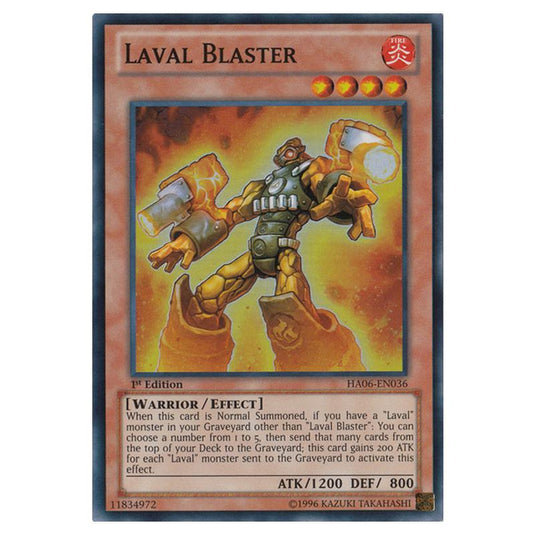 Yu-Gi-Oh! - Hidden Arsenal 6 - Omega Xyz - Laval Blaster (Super Rare) HA06-EN036