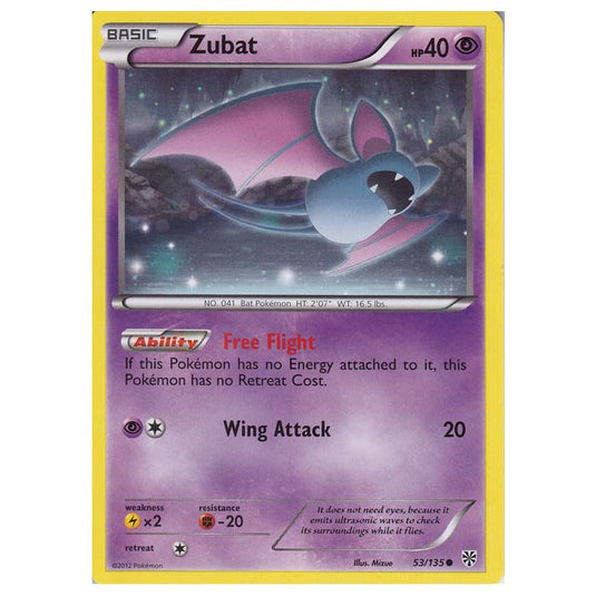 Pokemon - Black & White - Plasma Storm - Zubat - 53/135