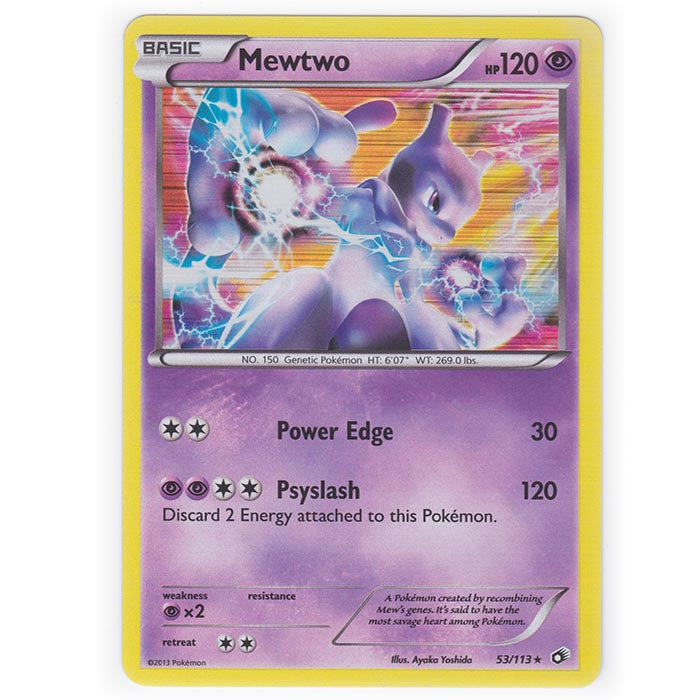 Pokemon - Black & White - Legendary Treasures - Mewtwo - 53/113 Pokemon - Black & White - Legendary Treasures - Mewtwo - 53/113