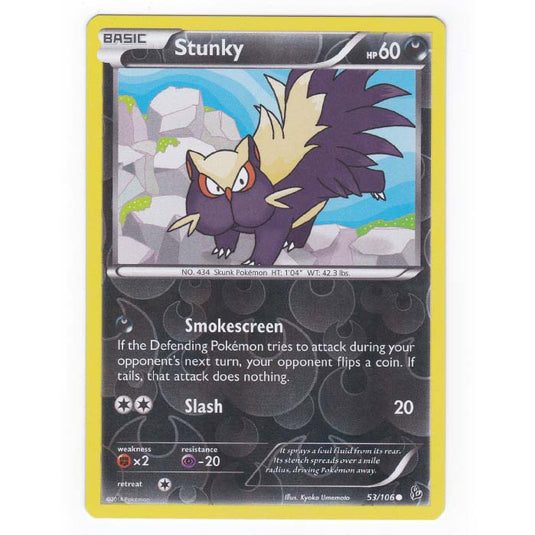 Pokemon - XY - Flashfire - (Reverse Holo) Stunky - 53/106