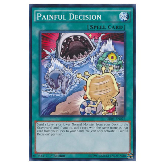 Yu-Gi-Oh! - Dinosmasher\'s Fury Structure Deck - Painful Decision (Common) SR04-EN027