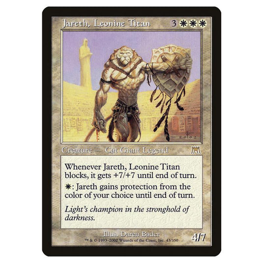 Magic The Gathering - Onslaught - Jareth, Leonine Titan - 43/350 (Foil)