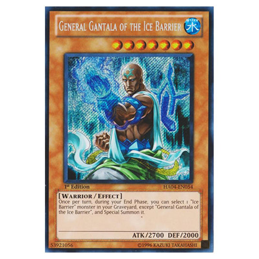 Yu-Gi-Oh! - Hidden Arsenal 4 - Trishula's Triumph - General Gantala of the Ice Barrier (Secret Rare) HA04-EN054