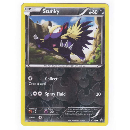 Pokemon - XY - Flashfire - (Reverse Holo) Stunky - 54/106