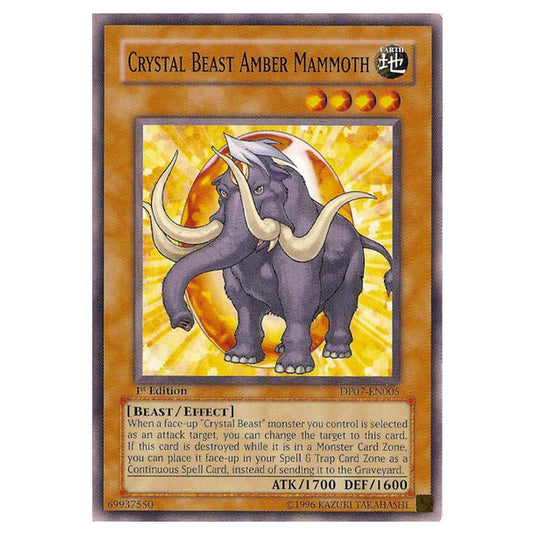 Yu-Gi-Oh! - Duelist Pack - Jesse Anderson - Crystal Beast Amber Mammoth (Common) DP07-EN005