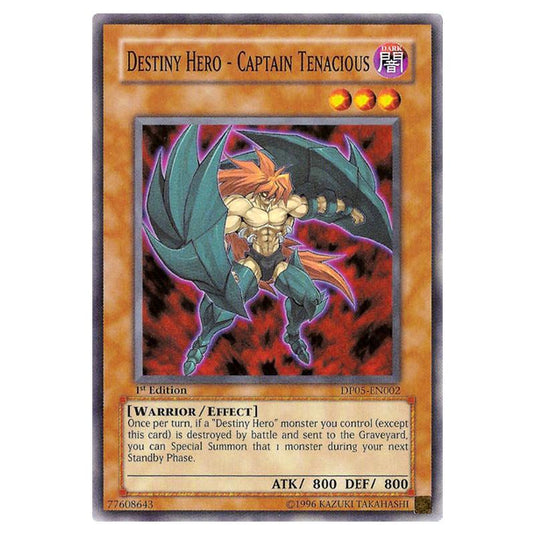 Yu-Gi-Oh! - Duelist Pack - Aster Phoenix - Destiny HERO - Captain Tenacious (Common) DP05-EN002