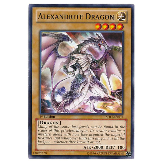 Yu-Gi-Oh! - Realm of Light Structure Deck - Alexandrite Dragon (Common) SDLI-EN001