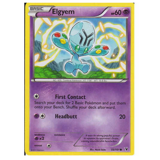 Pokemon - Black & White - Noble Victories - Elgyem 55/101