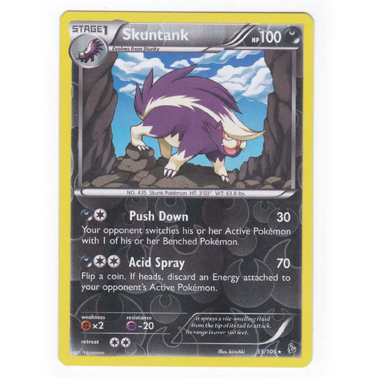 Pokemon - XY - Flashfire - (Reverse Holo) Skuntank - 55/106