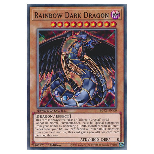 Yu-Gi-Oh! - Speed Duel GX - Duel Academy Box - Rainbow Dark Dragon (Common) SGX1-ENI09