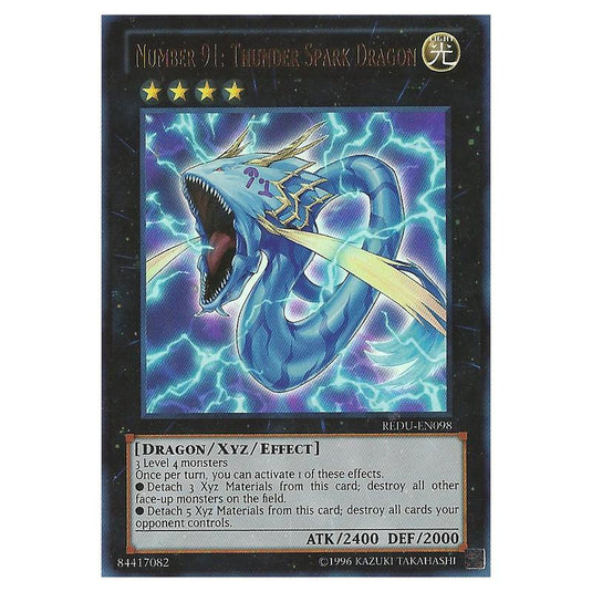 Yu-Gi-Oh! - Return of the Duelist - Number 91: Thunder Spark Dragon (Ultra Rare) REDU-EN098