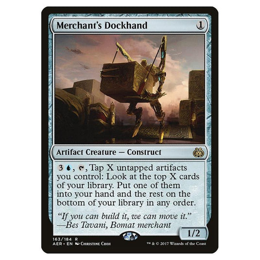 Magic the Gathering - Aether Revolt - Merchant\\'s Dockhand - 163/184