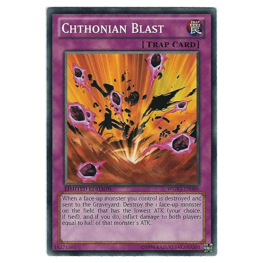 Yu-Gi-Oh! - War of the Giants Reinforcements - Chthonian Blast (Common) WGRT-EN086