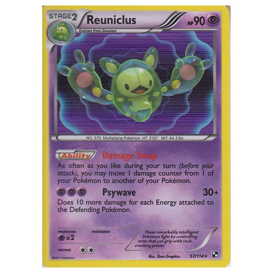 Pokemon - Black & White - Reuniclus 57/114