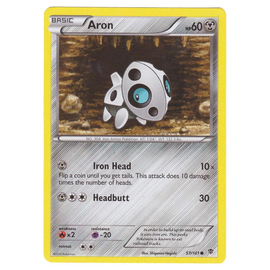 Pokemon - Black & White - Plasma Blast - Aron - 57/101
