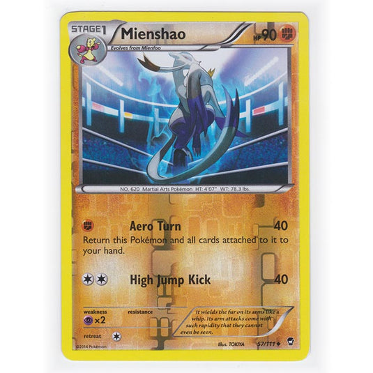 Pokemon - XY Furious Fists - (Reverse Holo) - Mienshao - 57/111
