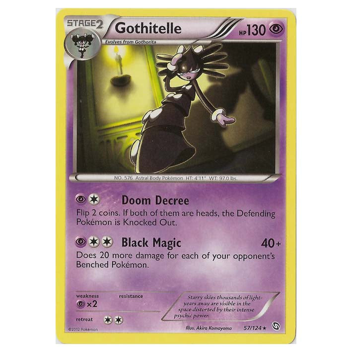 pokemon gothitelle card Pokemon - Black & White - Dragons Exalted - Gothitelle