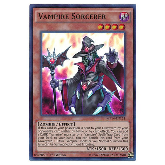 Yu-Gi-Oh! - 2014 Mega-Tin Mega Pack - Vampire Sorcerer (Ultra Rare) MP14-EN151