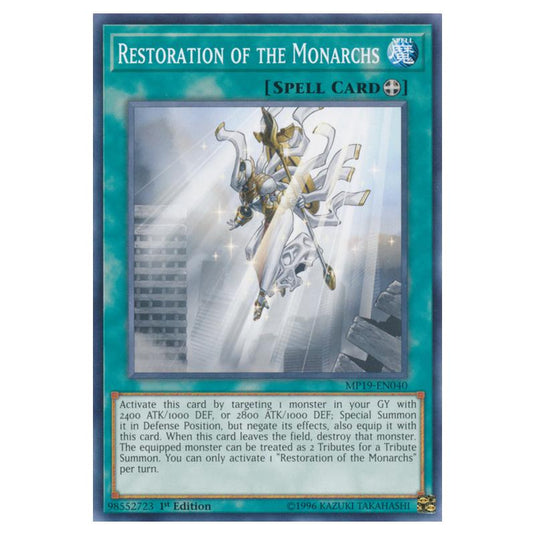 Yu-Gi-Oh! - 2019 Gold Sarcophagus Tin Mega Pack - Restoration of the Monarchs (Common) MP19-EN040