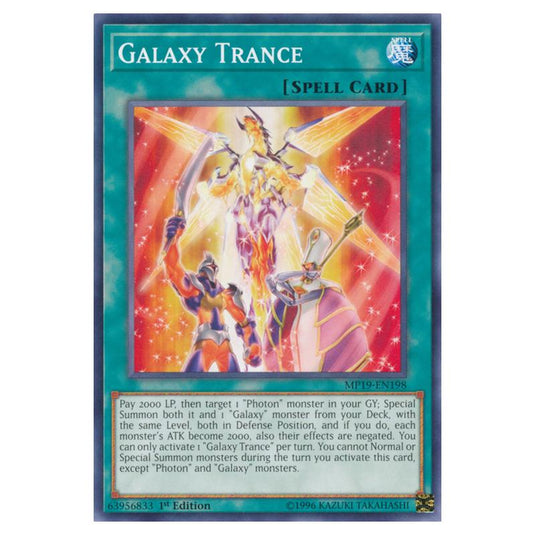 Yu-Gi-Oh! - 2019 Gold Sarcophagus Tin Mega Pack - Galaxy Trance (Common) MP19-EN198
