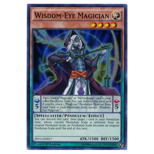 Yu-Gi-Oh! - Pendulum Evolution - Wisdom-Eye Magician (Super Rare) PEVO-EN017