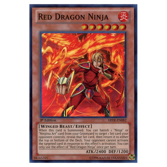 Yu-Gi-Oh! - Abyss Rising - Red Dragon Ninja (Super Rare) ABYR-EN082