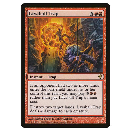 Magic The Gathering - Zendikar - Lavaball Trap - 135/249 (Foil)