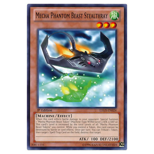 Yu-Gi-Oh! - Lord of the Tachyon Galaxy - Mecha Phantom Beast Stealthray (Common) LTGY-EN024