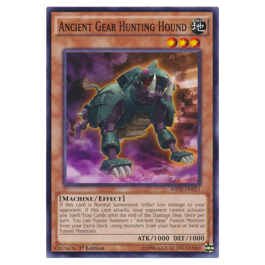Yu-Gi-Oh! - Raging Tempest - Ancient Gear Hunting Hound (Common) RATE-EN013