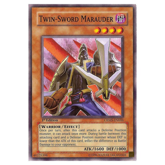Yu-Gi-Oh! - Crimson Crisis - Twin-Sword Marauder (Common) CRMS-EN006
