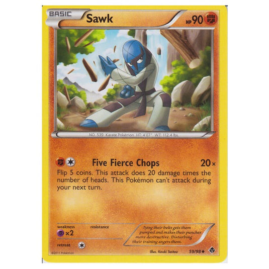 Pokemon - Black & White - Emerging Powers - Sawk 59/98