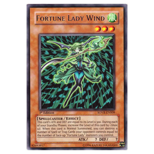 Yu-Gi-Oh! - Stardust Overdrive - Fortune Lady Wind (Rare) SOVR-EN009