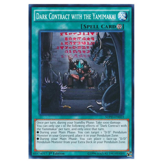 Yu-Gi-Oh! - Pendulum Domination Structure Deck - Dark Contract with the Yamimakai (Common) SDPD-EN023