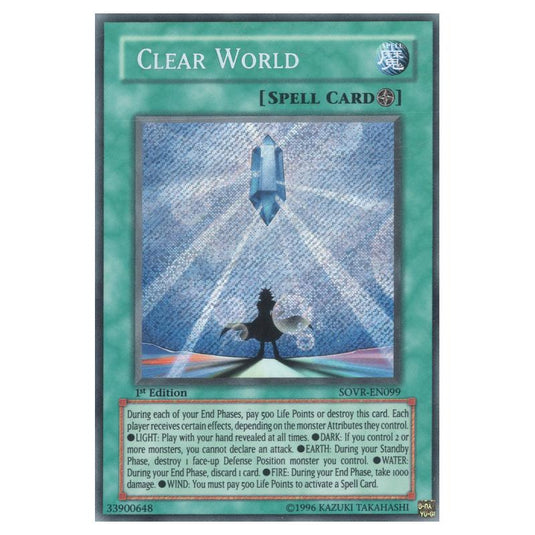 Yu-Gi-Oh! - Stardust Overdrive - Clear World (Secret Rare) SOVR-EN099