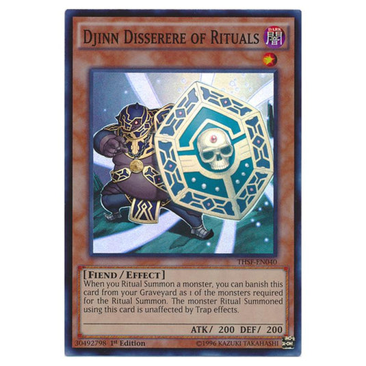 Yu-Gi-Oh! - The Secret Forces - Djinn Disserere of Rituals (Super Rare) THSF-EN040