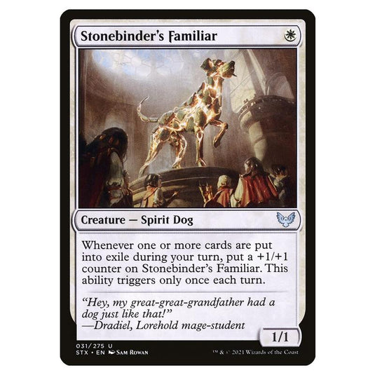Magic The Gathering - Strixhaven: School Of Mages - Stonebinder's Familiar - 31/275 (Foil)