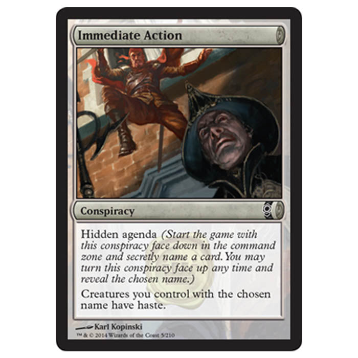conspiracy mtg cards Magic the Gathering - Conspiracy - Immediate Action