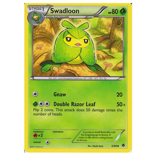 Pokemon - Black & White - Emerging Powers - Swadloon 5/98